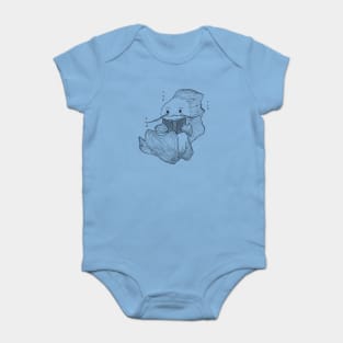 Reading Fish -- bookworm, wholesome, teachers gift Baby Bodysuit